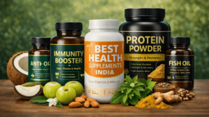 Best health supplements india multivitamin protein immunity booster fish oil bottles with natural ingredients