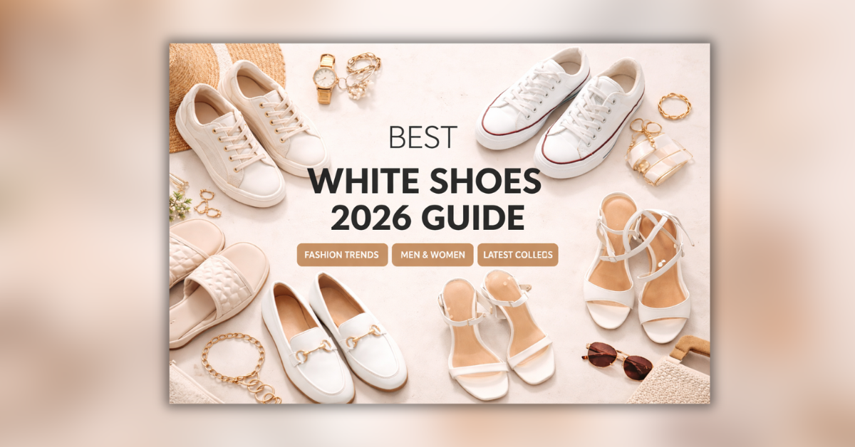 White Shoes 2026 – पुरुषों और महिलाओं के लिए ट्रेंडिंग सफेद जूते और स्टाइलिश स्नीकर्स कलेक्शन