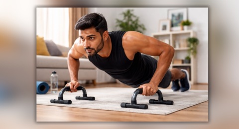 Push Up Bar Home Workout Exercise for Chest and Arms