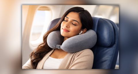 Neck Pillow for Travel Comfort and Neck Support
