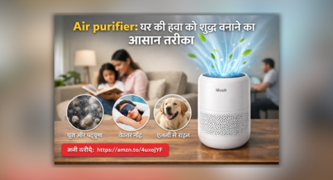 Air purifier room me hawa ko saaf karta hua LEVOIT Core Mini