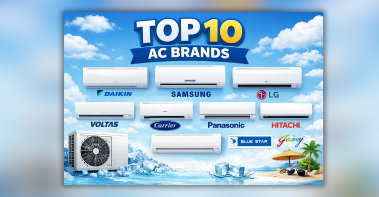 Top ten ac brands in India with best cooling performance and energy efficiency