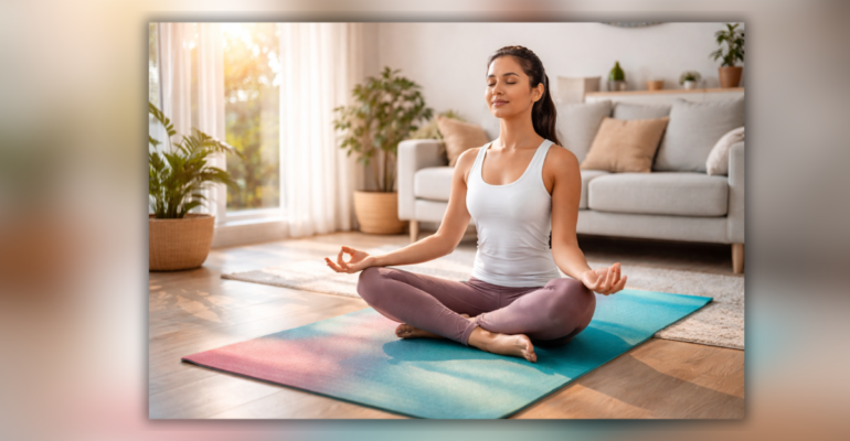 Yoga Mat 2026 home yoga workout mat for exercise and meditation