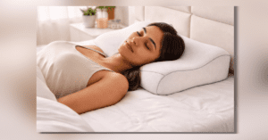 Orthopedic pillow for neck pain relief with proper cervical support