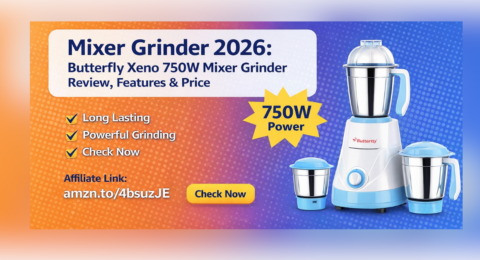 Mixer Grinder 2026 Butterfly Xeno 750W Mixer Grinder
