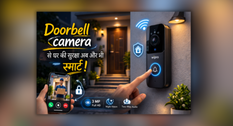 Doorbell camera Wipro Smart WiFi Video Doorbell Pro 3MP Full HD