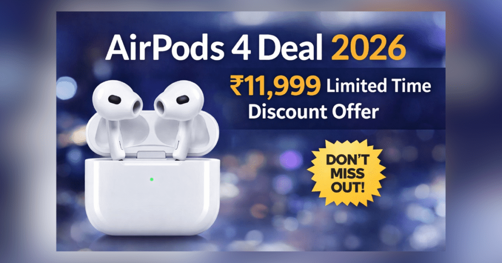 AirPods 4 wireless earbuds discount deal 2026