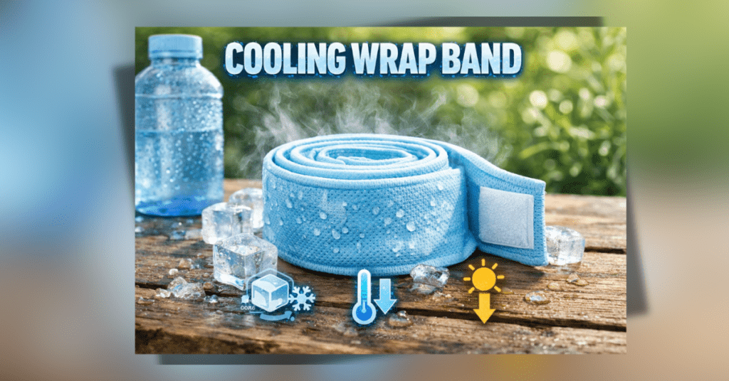 Cooling Wrap Band for neck cooling and heat relief in summer