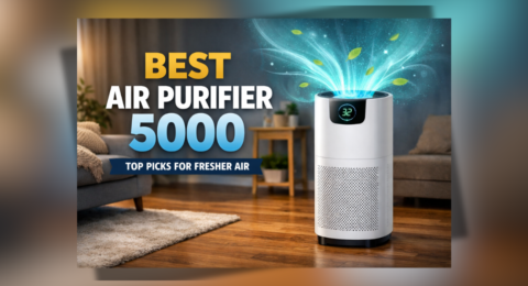 Best Air Purifier 5000 for home use with HEPA filter and modern design