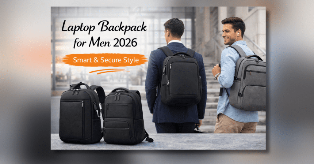 Laptop backpack for men 2026 stylish office travel design