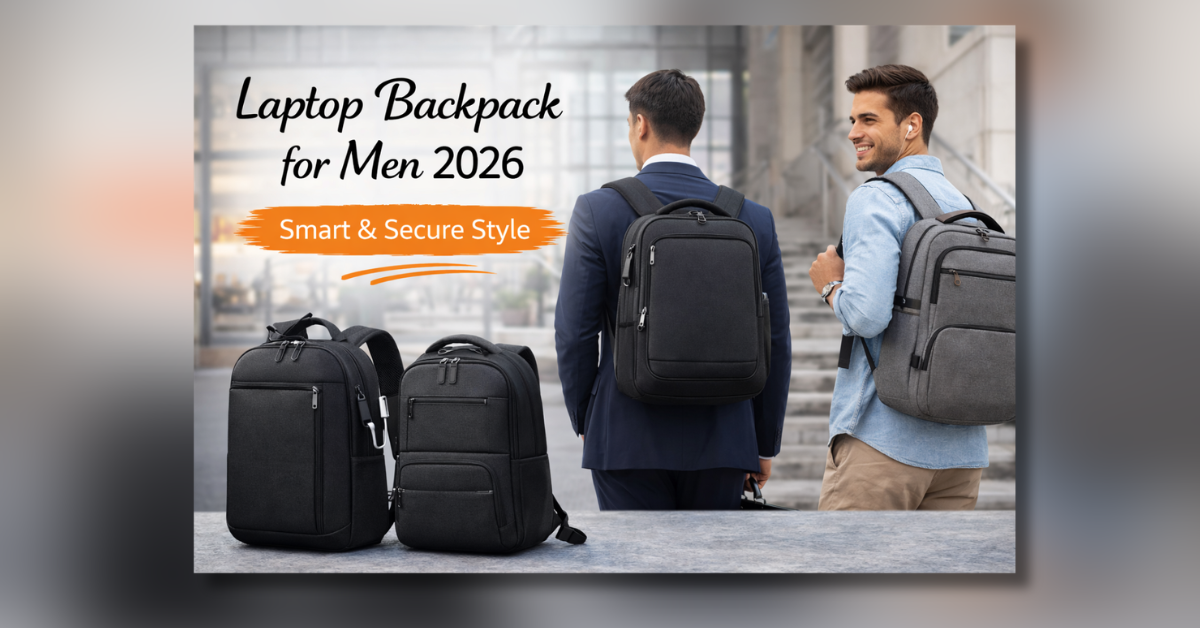 Laptop backpack for men 2026 stylish office travel design