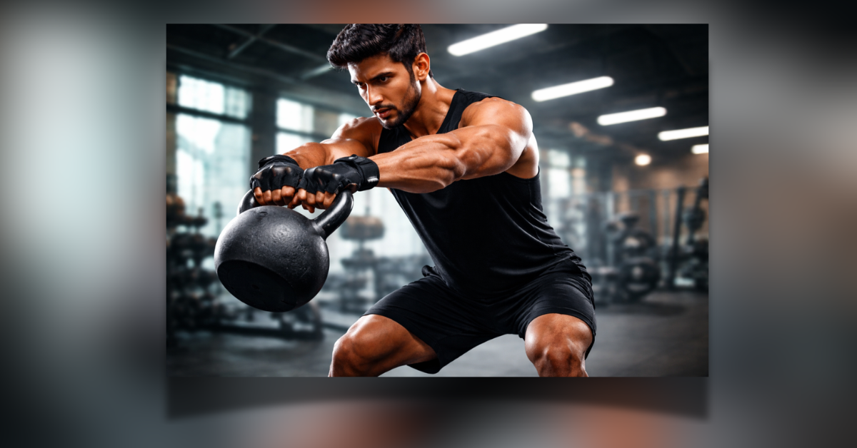 Kettlebell Workout 2026 full body strength training exercise in gym