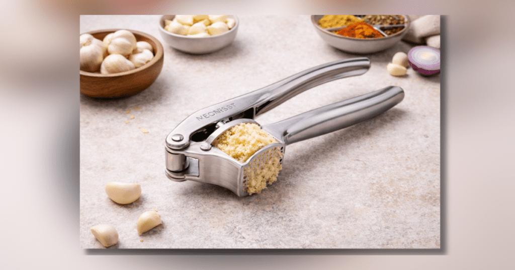 Garlic Crusher stainless steel tool for crushing garlic quickly