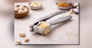 Garlic Crusher stainless steel tool for crushing garlic quickly
