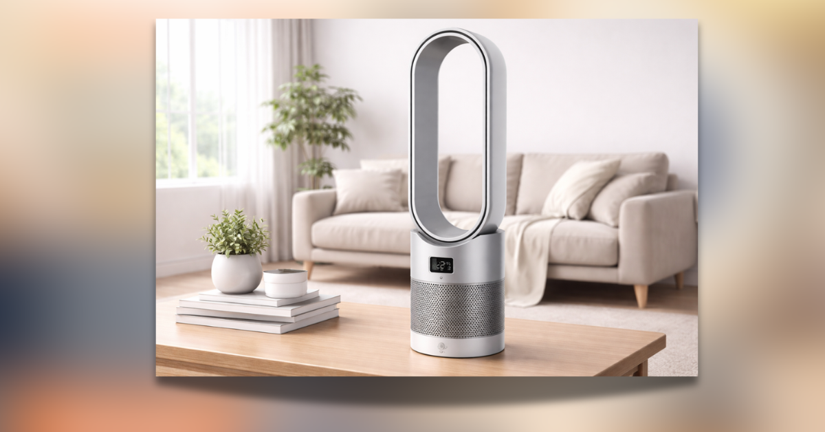 Bladeless fan for home safe cooling modern design