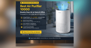 Best Air Purifier 10000 Honeywell H13 HEPA air purifier for home and office