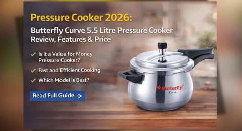 Pressure Cooker 2026 Butterfly Curve 5.5 Litre Pressure Cooker