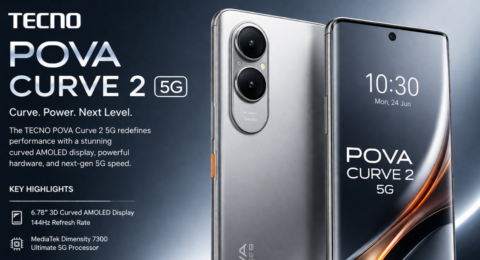 Tecno Pova Curve 2 5G स्मार्टफोन कर्व्ड डिस्प्ले और प्रीमियम डिजाइन के साथ