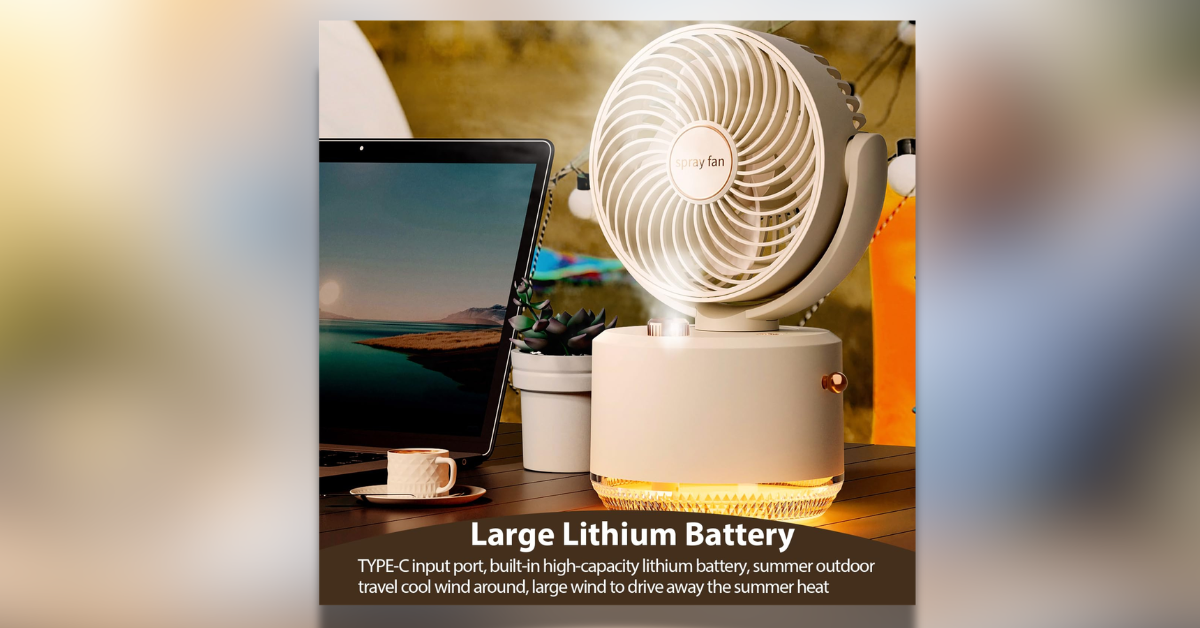 Table Fan portable cooling device for summer 2026