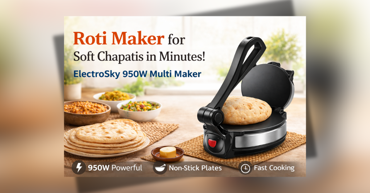 Roti Maker machine for making soft chapatis quickly at home