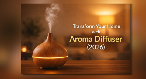 Aroma Diffuser से निकलती खुशबू और घर का रिलैक्सिंग माहौल