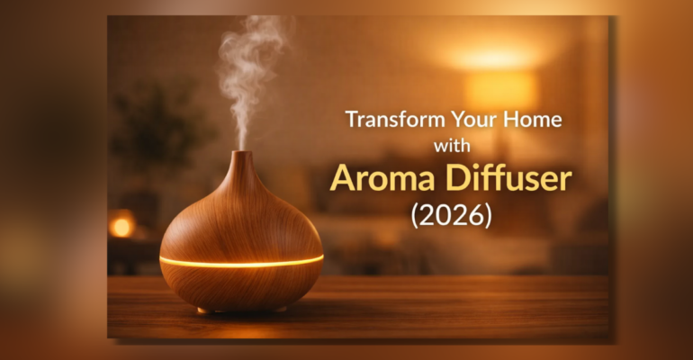 Aroma Diffuser से निकलती खुशबू और घर का रिलैक्सिंग माहौल