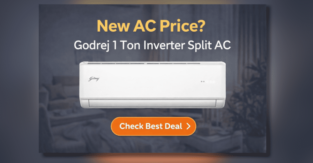 New AC Price Godrej 1 Ton Inverter Split AC की लेटेस्ट कीमत
