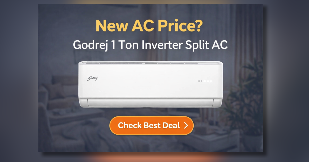 New AC Price Godrej 1 Ton Inverter Split AC की लेटेस्ट कीमत