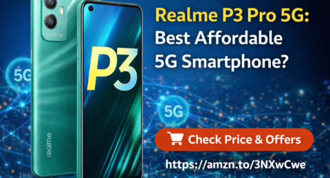Realme P3 Pro 5G smartphone jade green color image