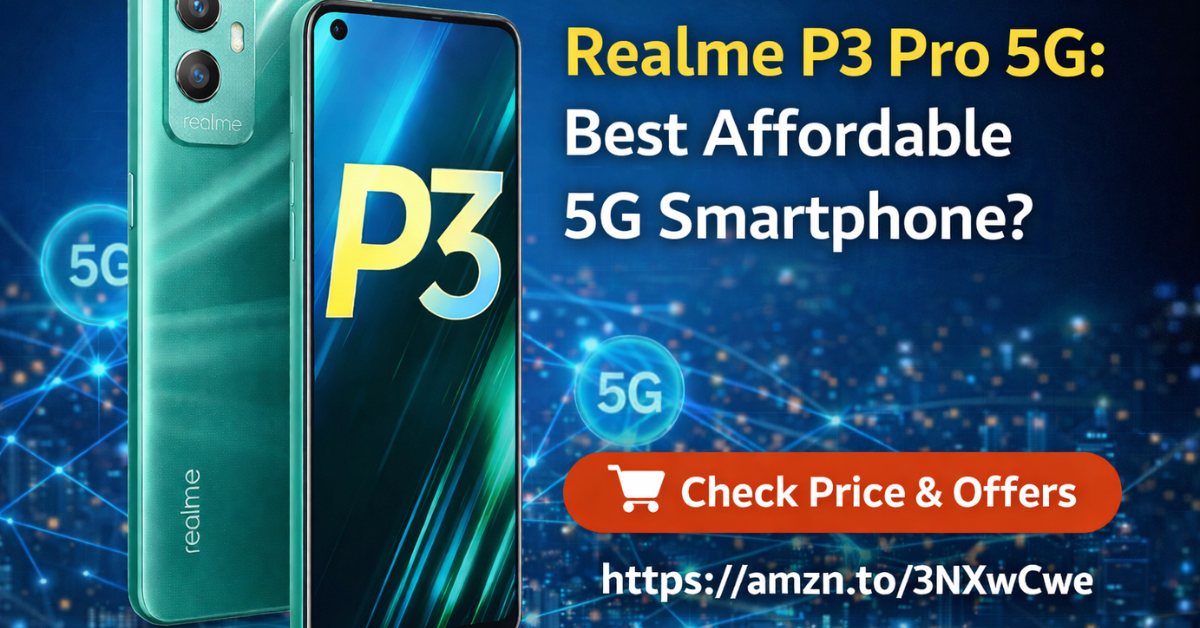 Realme P3 Pro 5G smartphone jade green color image