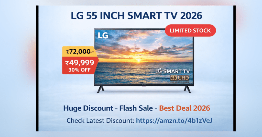 LG 55 Inch Smart TV 2026 best deal discount price