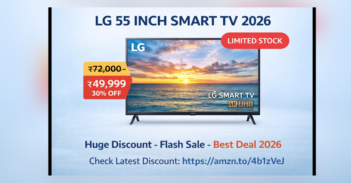 LG 55 Inch Smart TV 2026 best deal discount price