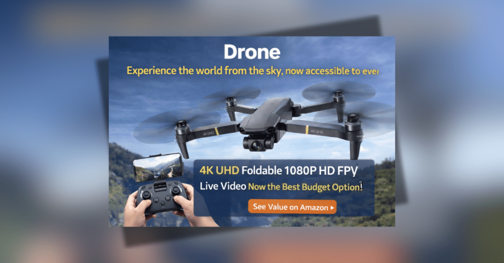 Drone flying in the sky capturing aerial video