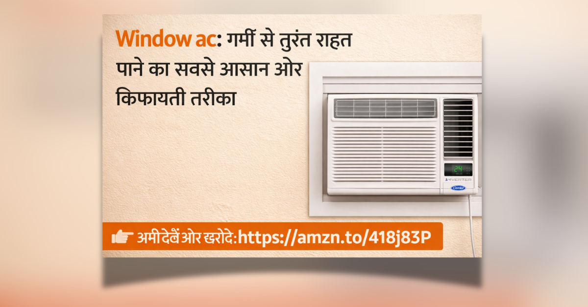 Window ac Carrier 1.5 ton inverter window air conditioner white