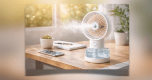 Mist Spray Fan portable cooling device with water mist for summer relief