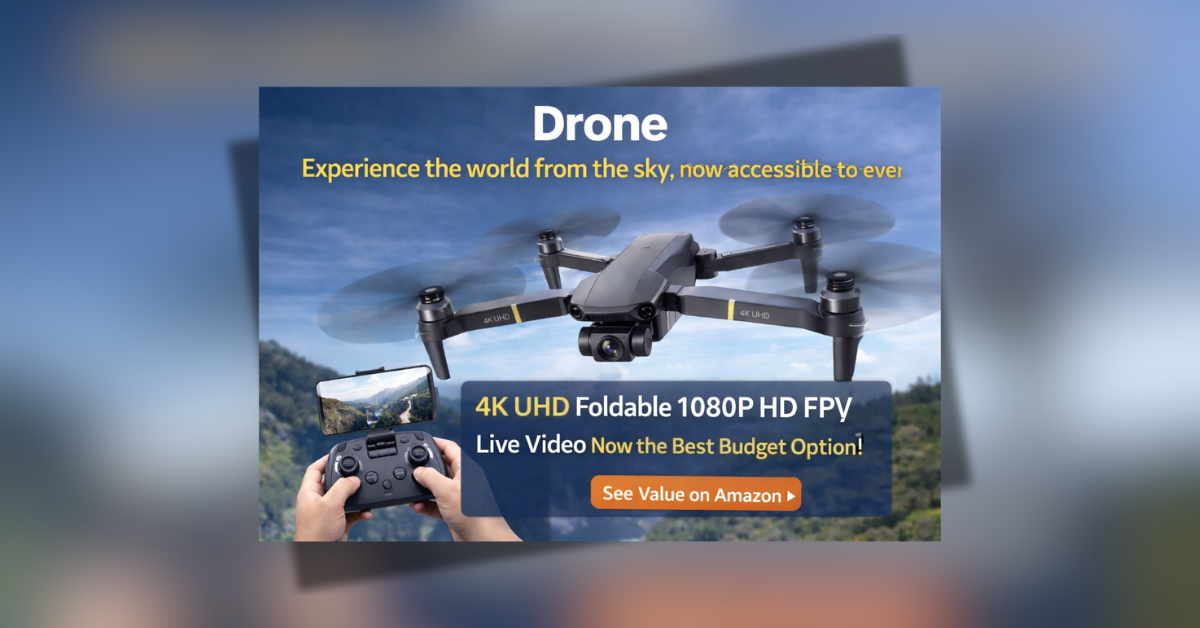 Drone flying in the sky capturing aerial video