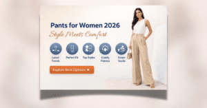 Pants for Women 2026 – Stylish High Waist Wide Leg Trousers for Modern Women