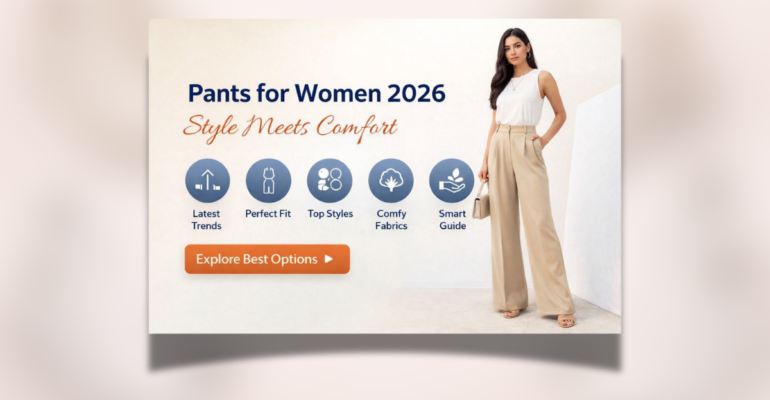 Pants for Women 2026 – Stylish High Waist Wide Leg Trousers for Modern Women