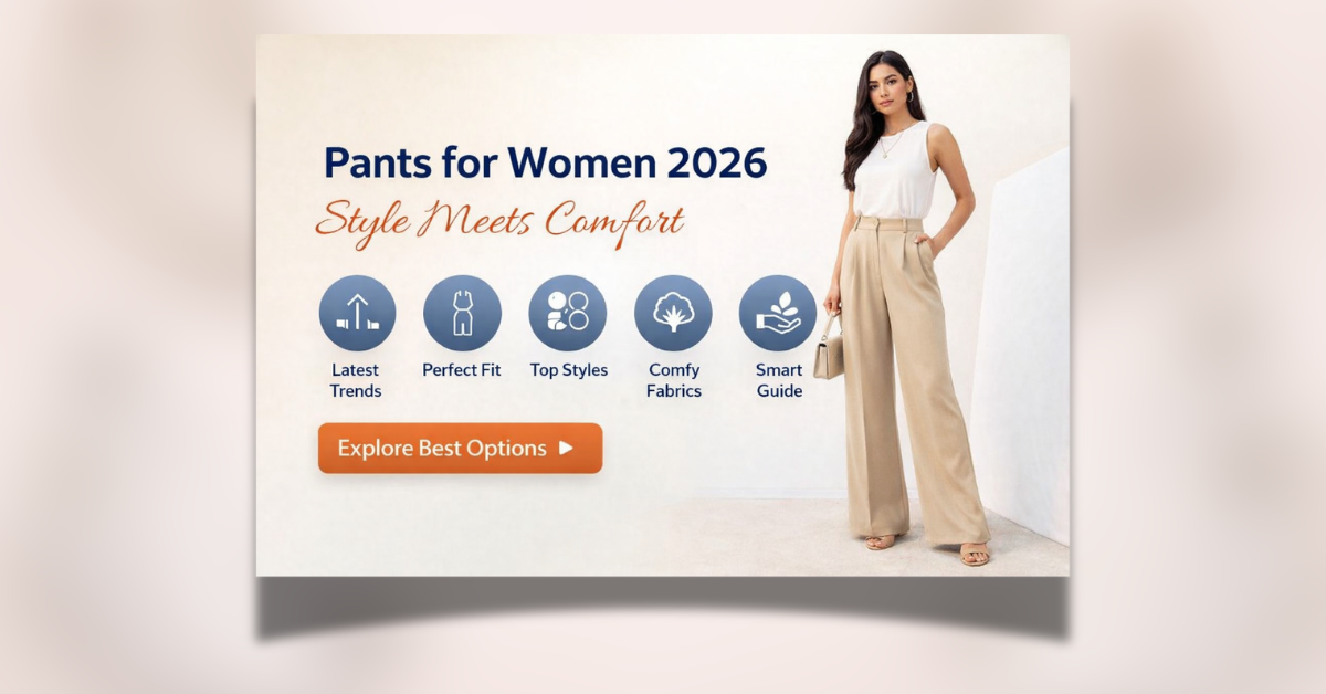 Pants for Women 2026 – Stylish High Waist Wide Leg Trousers for Modern Women