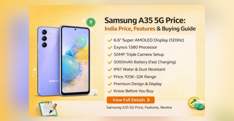 Samsung A35 5G Price in India with features and specifications