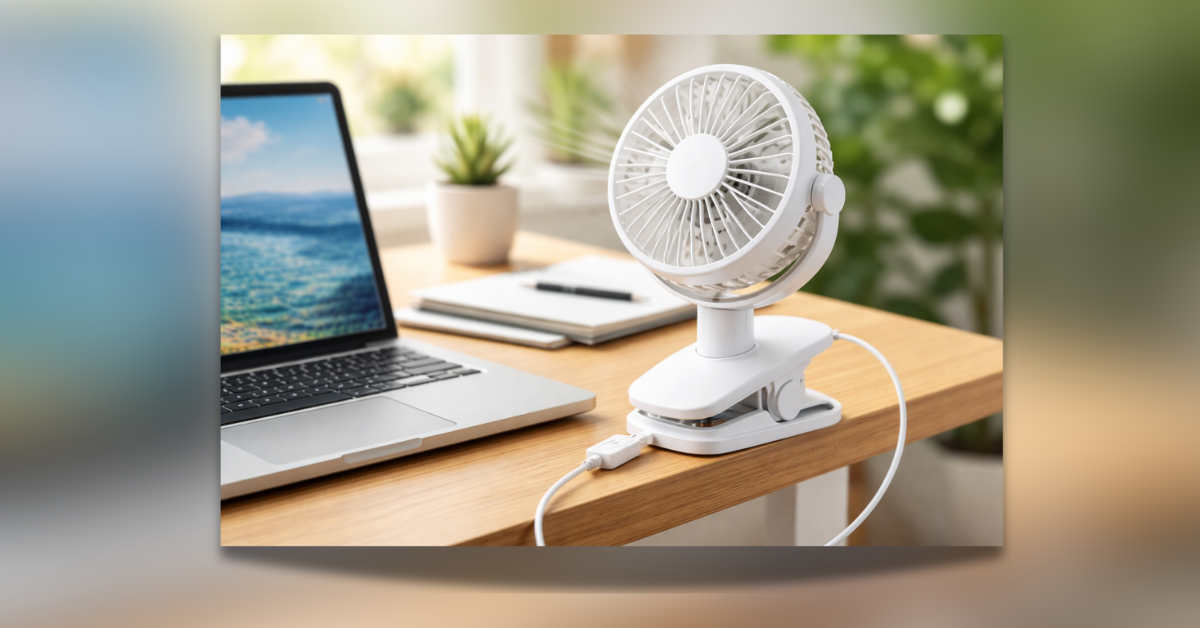 Clip Fan USB portable mini fan for desk laptop summer cooling gadget