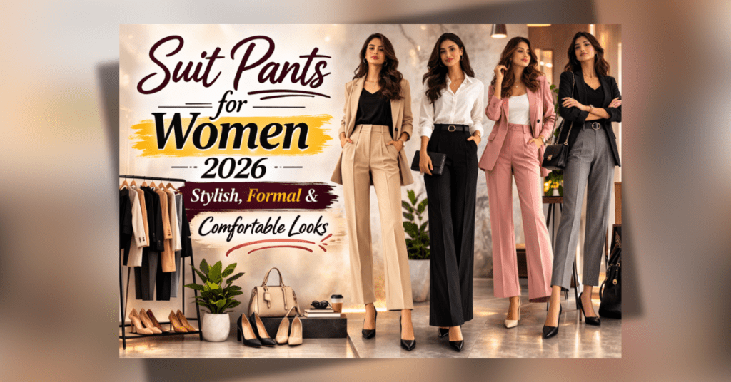 Suit pants for women formal office look 2026