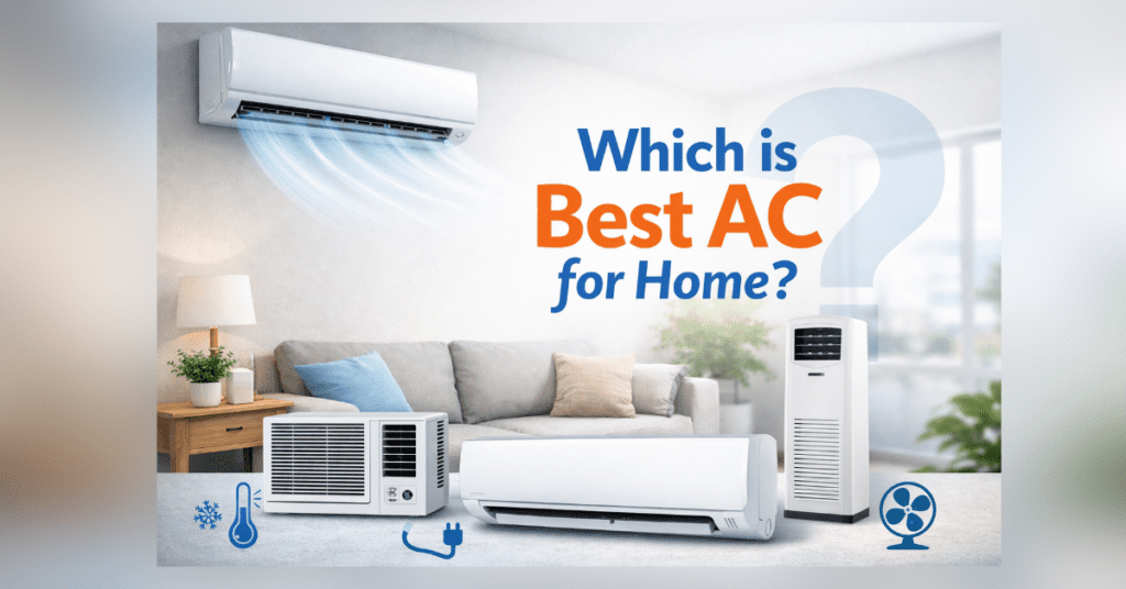 Which is best AC for home – split, window and portable air conditioner comparison