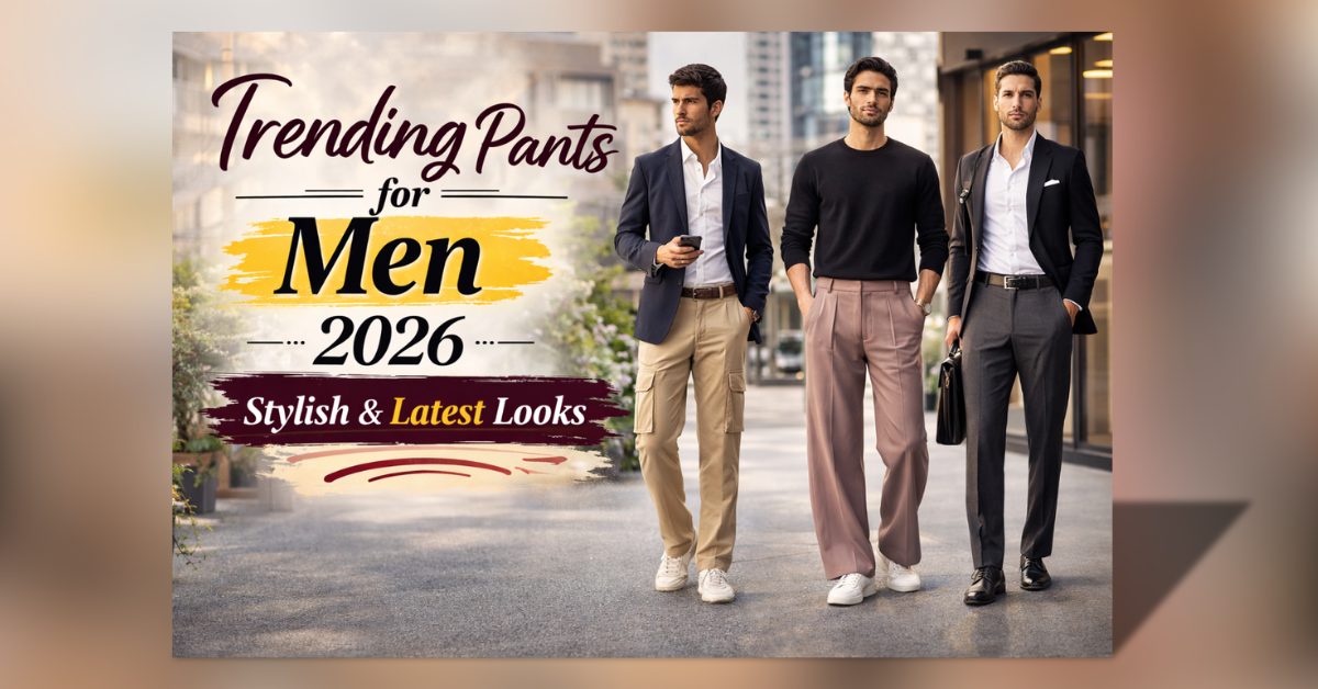 Trending pants for men stylish casual and formal looks 2026