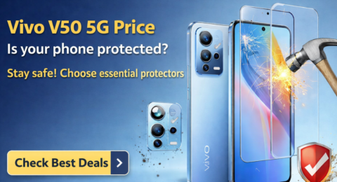 Vivo V50 5G Price के लिए स्क्रीन और कैमरा प्रोटेक्टर इमेज