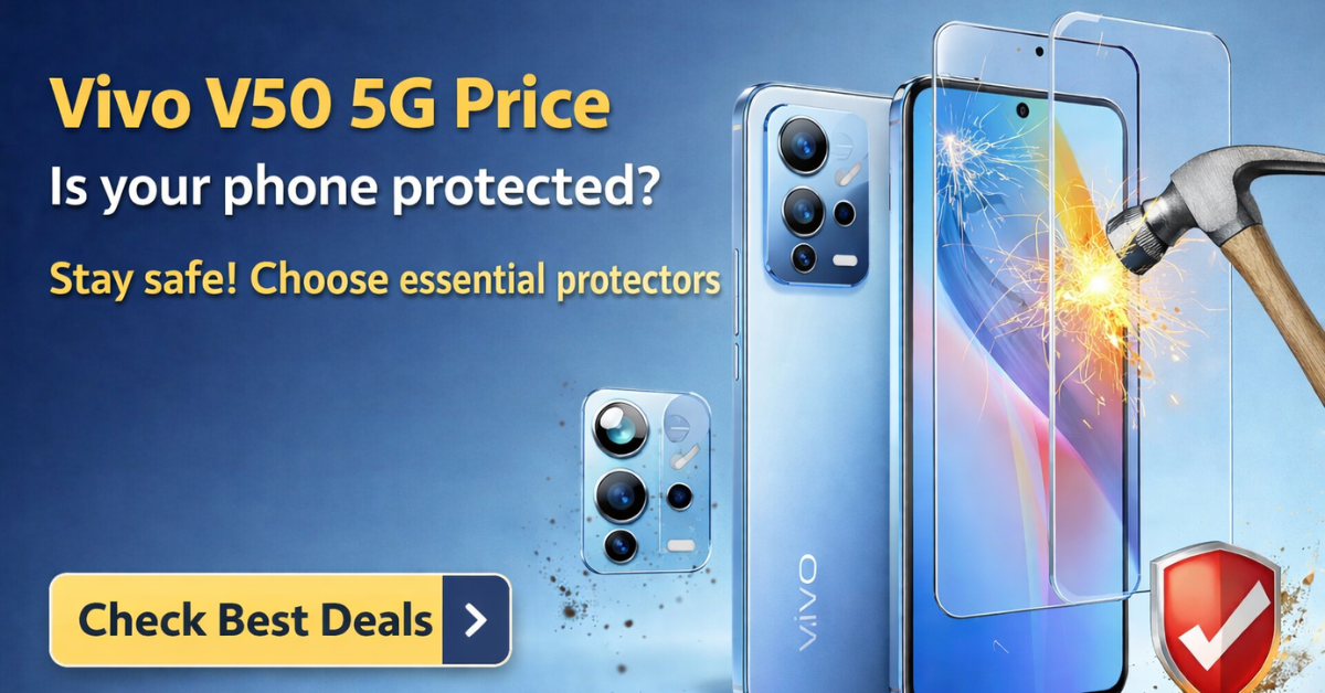Vivo V50 5G Price के लिए स्क्रीन और कैमरा प्रोटेक्टर इमेज