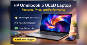 HP Omnibook OLED Laptop with stunning OLED display and powerful performance