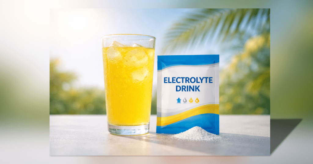 Electrolyte Drink for hydration and dehydration relief
