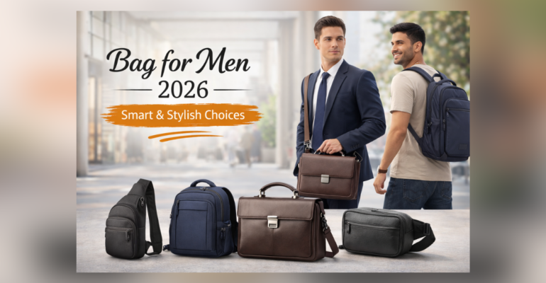 Bag for men stylish office and travel design 2026