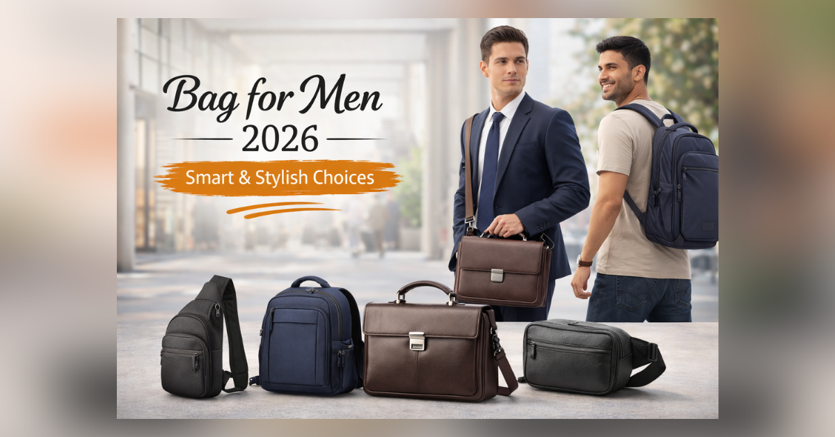 Bag for men stylish office and travel design 2026